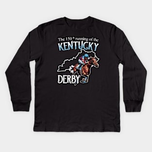 The 150th running of the Kentucky Derby Kids Long Sleeve T-Shirt